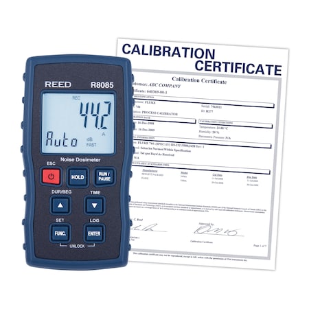 REED R8085 Noise Dosimeter, includes ISO Certificate MPN:R8085-NIST