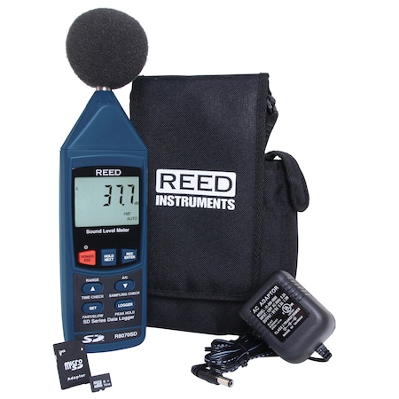 REED Data Logging Sound Meter with Adapter and SD Card Kit MPN:R8070SD-KIT