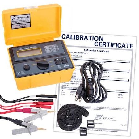 Digital Milli-Ohmmeter, 110V, Cat. II with NIST Calibration Certificate MPN:K5090-NIST
