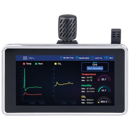 Indoor Air Meter, 32 F to 122 F, LCD MPN:R9920
