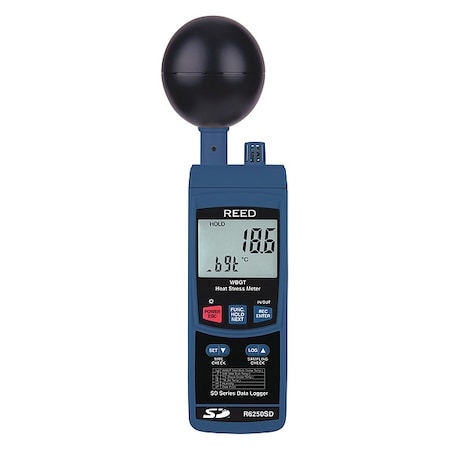 Heat Stress Monitor, LCD, 6 AA Battery MPN:R6250SD