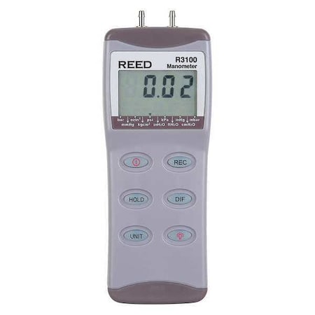 Digital Manometer, Gauge / Differential, 100psi MPN:R3100