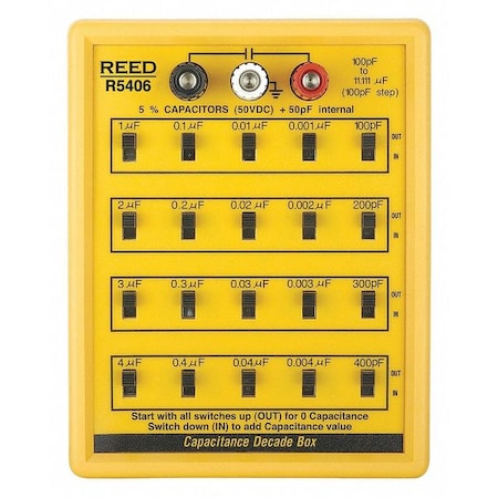 Capacitance Decade Box, 5 %, 5, 2