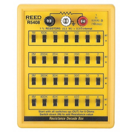 Resistance Decade Box, 1 %, 7, 110 ohm MPN:R5408