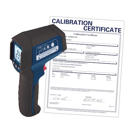 Infrared Thermometer, Adjustable 0.10 to 1.00, -31 Degrees to 1, 202 Degrees F F, Backlit MPN:R2310-NIST