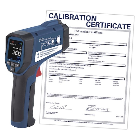 Infrared Thermometer, Adjustable 0.10 to 1.00, -26 Degrees to 2282 Degrees F MPN:R2330-NIST