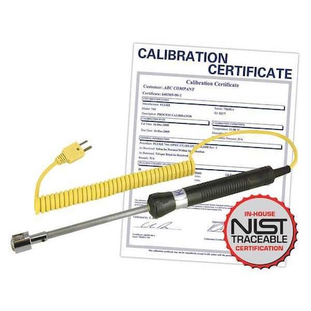 Surface Thermocouple Probe, Type K, -58 to 932 Degrees F (-50 to 500 Degrees C) with NIST Calibration Certificate MPN:R2920-NIST