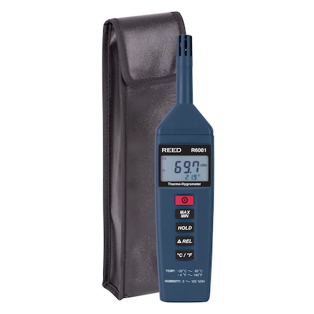 Thermo-Hygrometer, -4 to 140 Degrees F (-20 to 60 Degrees C), 0-100%RH MPN:R6001