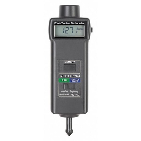 Tachometer, +/-0.05% RPM Acc, LCD MPN:R7140