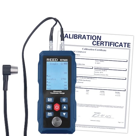 Ultrasonic Thickness Gauge, 3ft. MPN:R7920-NIST