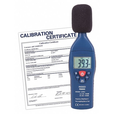 Sound Level Meter w/NIST MPN:R8050-NIST