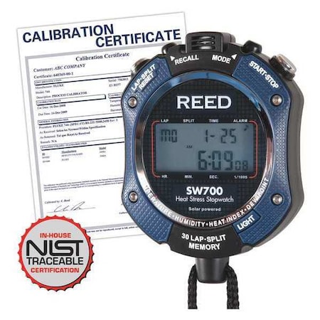 Heat Stress Stopwatch with NIST Calibration Certificate MPN:SW700-NIST
