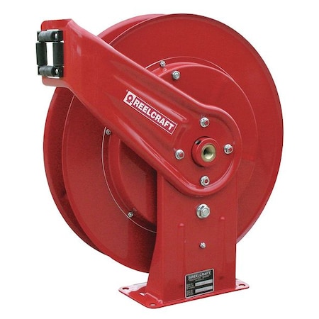 Spring Return Hose Reel, 3/8 in Hose Diameter, 50 ft Length, 5, 000 psi Max. Pressure, Red MPN:7600 OHP