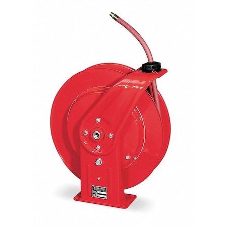 Spring Return Hose Reel, 3/8 in Hose Diameter, 70 ft Length, 300 psi Max. Pressure, Red MPN:7670 OLP