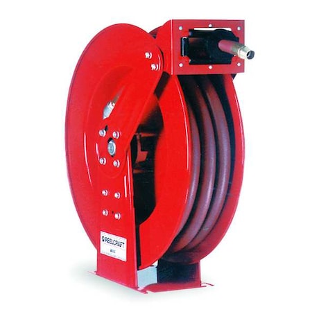 Spring Return Hose Reel, 3/8 in Hose Diameter, 100 ft Length, 4, 800 psi Max. Pressure, Red MPN:81100 OHP