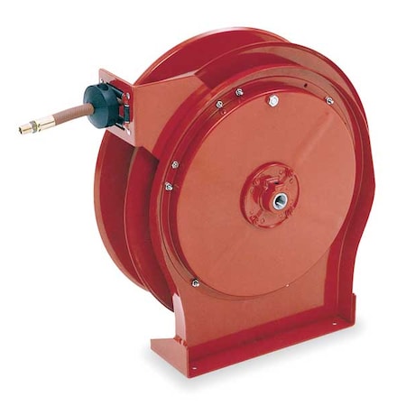 Spring Return Hose Reel, 1/2 in Hose Diameter, 35 ft Length, 300 psi Max. Pressure, Brass, Red MPN:A5835 OLP