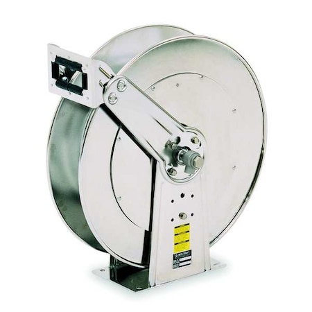 Spring Return Hose Reel, 1 in Hose Diameter, 50 ft Length, 500 psi Max. Pressure, Stainless Steel MPN:D84000 OLS