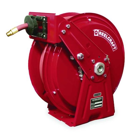 Spring Return Hose Reel, 1/2 in Hose Diameter, 50 ft Length, 3, 250 psi Max. Pressure, Red MPN:DP7850 OMP