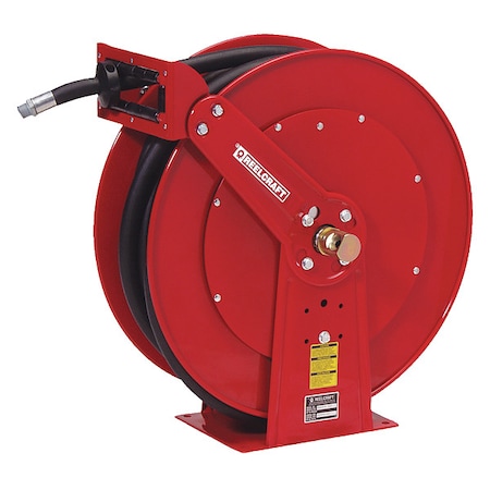 Spring Return Hose Reel, 1 in Hose Diameter, 35 ft Length, 50 psi Max. Pressure, Red MPN:FD84035 OLP