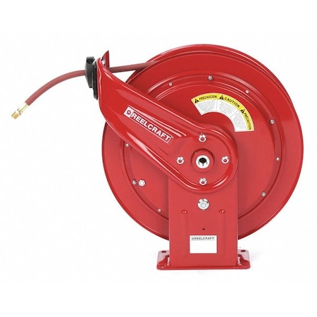 Spring Return Hose Reel, 3/8 in Hose Diameter, 100 ft Length, 300 psi Max. Pressure, Red MPN:HD76100 OLP