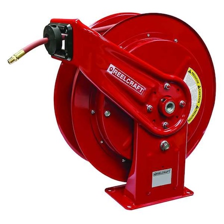 Spring Return Hose Reel, 1/2 in Hose Diameter, 50 ft Length, 300 psi Max. Pressure, Red MPN:HD78050 OLP