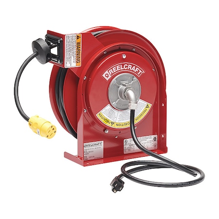 Retractable Cord Reel with 50 ft. Cord 1-Outlet 16/3 MPN:L 4050 163 3