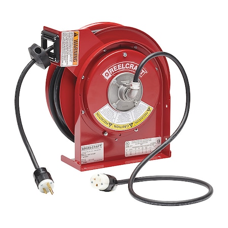 Retractable Cord Reel with 45 ft. Cord 1-Outlet 12/3 MPN:L 4545 123 3A-RP