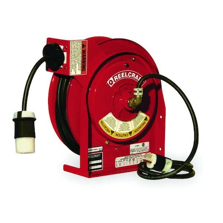 Retractable Cord Reel with 45 ft. Cord 1-Outlet 12/3 MPN:L 4545 123 3ASB