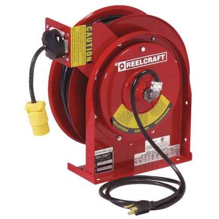 Retractable Cord Reel with 45 ft. Cord 1-Outlet 12/3 MPN:L 4545 123 3SB