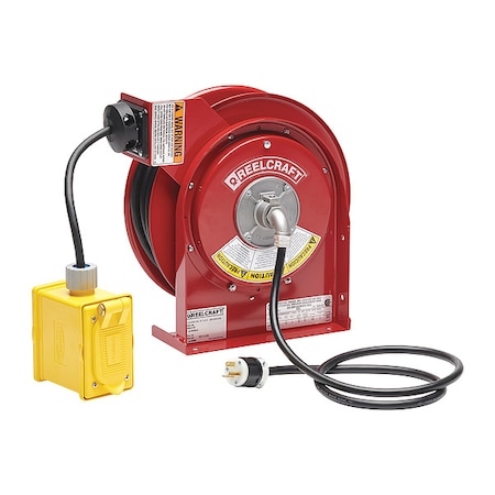 Power Cord Reel with 45 ft. Cord 2-Outlet 12/3 MPN:L 4545 123 7B