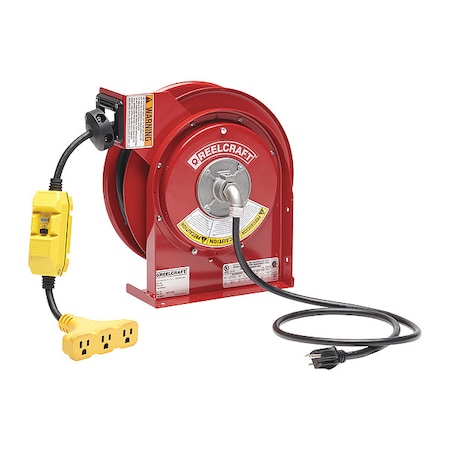 Power Cord Reel with 45 ft. Cord 3-Outlet 12/3 MPN:L 4545 123 9G