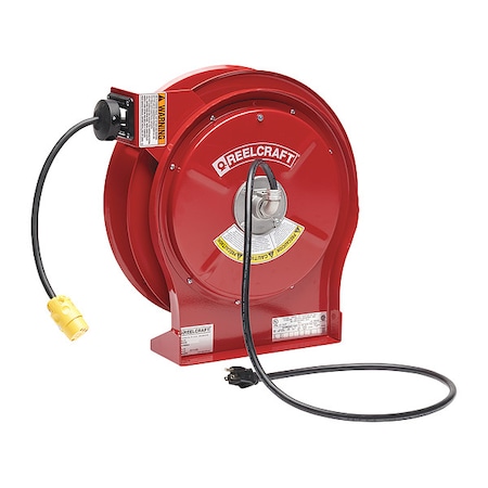 Power Cord Reel with 50 ft. Cord 1-Outlet 12/3 MPN:L 5550 123 3