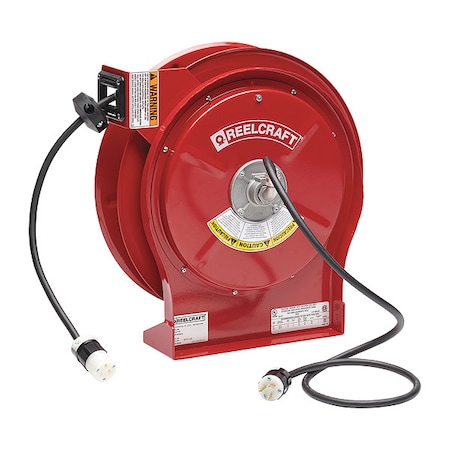 Power Cord Reel with 50 ft. Cord 1-Outlet 12/3 MPN:L 5550 123 3A