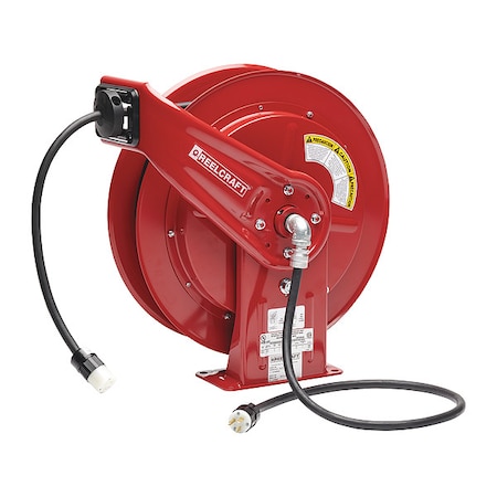 Spring Retractable Cord Reel with 75 ft. Cord 1-Outlet 12/3 MPN:L 70075 123 3A