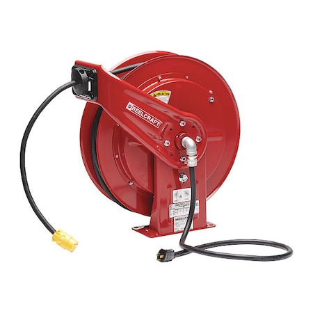 Retractable Power Cord Reel with 100 ft. Cord 1-Outlet 12/3 MPN:L 70100 123 3