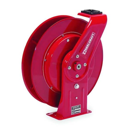 Spring Return Hose Reel, 3/8 in Hose Diameter, 50 ft Length, 4, 500 psi Max. Pressure, Red MPN:PW7600 OHP