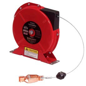 Reelcraft G3050N 50' Static Discharge Grounding Reel Spring Retractable w/ Nylon Coated Cable G 3050 N