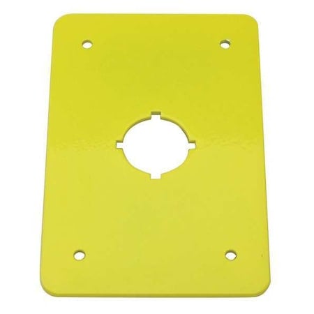 Switch Plate, 22.5mm Switches, Yellow MPN:01004-017