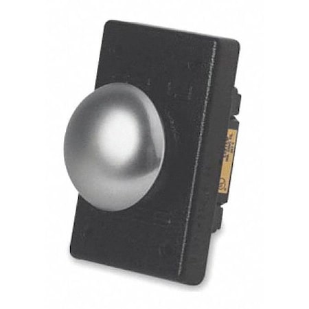 Mushroom Plunger, Chrome, 2-1/4