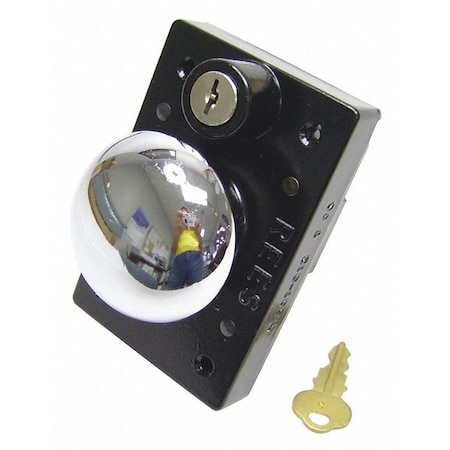 Plunger w/Lock, Chrome, 2-1/4