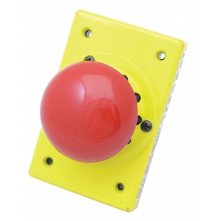 Metal Mushroom Plgr, Red, 2-1/4