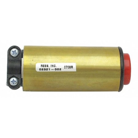 Push Button, Cylndrcl, Brass Outr Shll, Red MPN:02321002