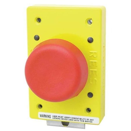 Emergency Stop Push Button, 57 mm, 1NO/1NC, Red MPN:02510-002