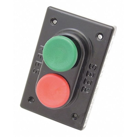 Mushroom Plastc Plunger, Green/Red, 1-3/8