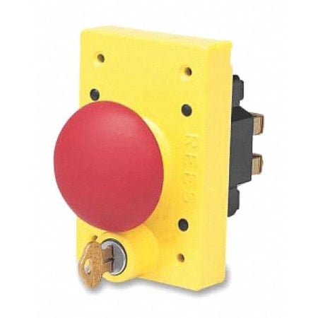 Mushroom Plunger w/Lock, Red, 2-1/4