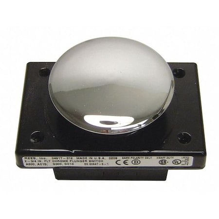 Snap Action, Flat Chrome, 2-3/4