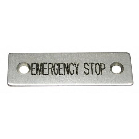Standard Legend Plate, Emergency Stop MPN:09001004