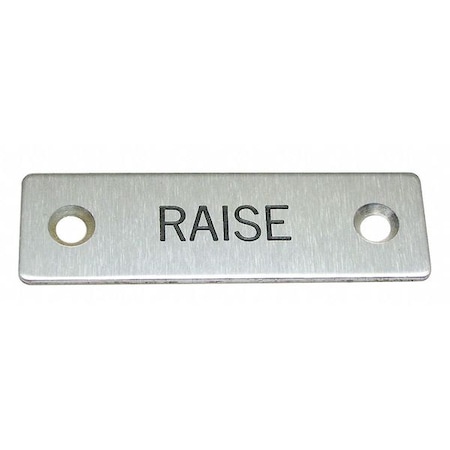 Standard Legend Plate, Raise MPN:09001015