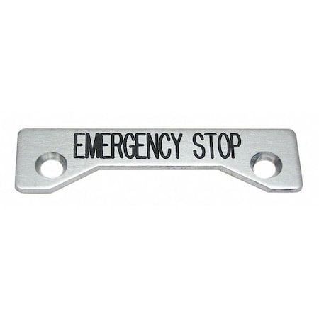 Standard Legend Plate, Emergency Stop MPN:09002004