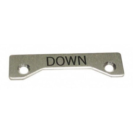Standard Legend Plate, Down MPN:09002014